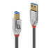 Фото #10 товара Кабель USB типа A на тип B Lindy Cromo Line 2м USB A - USB B - USB 3.2 Gen 1 (3.1 Gen 1) 5000 Мбит/с серый