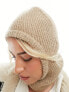 & Other Stories super soft knitted hood in beige