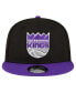 Фото #3 товара Men's Black, Purple Sacramento Kings Official Team Color 2Tone 9FIFTY Snapback Hat