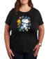 ფოტო #1 პროდუქტის Trendy Plus Size Peanuts Snoopy Graphic T-shirt