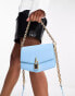 Фото #4 товара Charles & Keith Suki crossbody bag with chain strap in blue