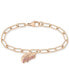 Фото #1 товара Multicolor Crystal Crocodile Paperclip Link Chain Bracelet