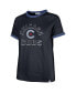 ფოტო #3 პროდუქტის Women's Navy Chicago Cubs City Connect Sweet Heat Peyton T-shirt