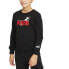 Puma X Peanuts Graphic Crew Neck Sweatshirt Toddler Boys Black 589366-01