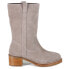 Фото #1 товара Diba True Crush It Round Toe Pull On Womens Grey Casual Boots 49755-265