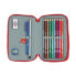 Double Pencil Case Atlético Madrid Red Navy Blue (28 Pieces)