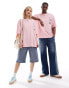 COLLUSION Unisex photographic collage t-shirt in pink Розовый, L - фото #2