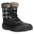 Easy Spirit Ice Queen Checkered Duck Womens Black Casual Boots E-ICEQUEEN-BLK01