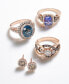 Blueberry Tanzanite® (2 ct. t.w.), Nude Diamonds™ (1/3 ct. t.w.) & Chocolate Diamonds® (1/8 ct. t.w.) Ring Set in 14k Rose Gold