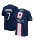 Фото #2 товара Men's Kylian Mbappe Blue Paris Saint-Germain 2022/23 Home Replica Player Jersey