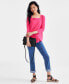 Women's Cotton Square-Neck Knit Top, Created for Macy's