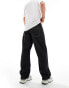 Weekday Sphere low waist loose fit jeans in black acid wash