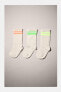 Фото #12 товара 3-pack of neon stripe socks