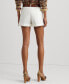 ფოტო #2 პროდუქტის Women's Pleated Double-Faced Cotton Short