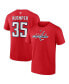 Фото #1 товара Men's Darcy Kuemper Red Washington Capitals Authentic Stack Name and Number T-shirt