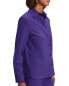 Theory Women's New Straight Shirt Purple Size Medium