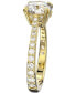 ფოტო #3 პროდუქტის Gold-Tone Constella Crystal Cocktail Ring