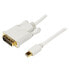 Фото #1 товара StarTech.com 3 ft Mini DisplayPort to DVI Adapter Converter Cable – Mini DP to DVI 1920x1200 - White - 0.9 m - mini DisplayPort - DVI-D - Male - Male - Straight