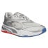 Фото #2 товара Puma Bmw Mms Metallic RsFast Lace Up Mens Silver Sneakers Casual Shoes 30708201