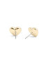 Фото #2 товара White Signature Enamel Heart Stud Earrings