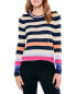 Фото #1 товара Nic+Zoe Jewel Stripes Vital Sweater Women's Blue Xl