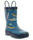 Toddler Little Boy's and Big Boy's Gone Fish N Rain Boot