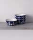 Bluefjord Floral 4 Piece Fruit Bowls Set, Service for 4