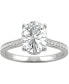 ფოტო #1 პროდუქტის Moissanite Oval Engagement Ring (2-1/3 ct. t.w. DEW) in 14k White Gold