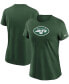 ფოტო #1 პროდუქტის Women's Green New York Jets Logo Essential T-shirt