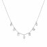Charming steel necklace with Rain crystals BNR06