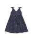 Фото #1 товара Little Girls Sleeveless Bow Shoulder Swing Dress in Linen