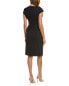 Фото #2 товара Brooks Brothers Ponte Sheath Dress Women's Black 14