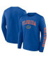 Фото #1 товара Men's Royal Florida Gators Distressed Arch Over Logo Long Sleeve T-shirt