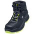 Фото #2 товара Безопасные ботинки Uvex 3 для мужчин, черно-зеленые, Европейский стандарт, антистатические, SRC