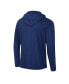 ფოტო #4 პროდუქტის Men's Navy West Virginia Mountaineers Team Color Rival Hoodie Long Sleeve T-shirt