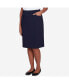 Women's Classic Stretch Waist Skirt Синий, 12 - фото #5