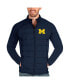 ფოტო #1 პროდუქტის Men's Navy Michigan Wolverines Altitude Full-Zip Jacket