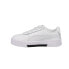 Puma Carina Leather Lace Up Toddler Boys White Sneakers Casual Shoes 373604-11