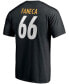 Фото #4 товара Men's Alan Faneca Black Pittsburgh Steelers NFL Hall Of Fame Class Of 2021 Name and Number T-shirt