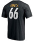 Men's Alan Faneca Black Pittsburgh Steelers NFL Hall Of Fame Class Of 2021 Name and Number T-shirt M - фото #4