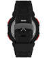 ფოტო #4 პროდუქტის Men's UFC Rumble Digital Black Polyurethane Strap 50mm Round Watch