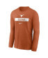 Фото #2 товара Men's Texas Orange Texas Longhorns 2024 Sideline Legend Performance Long Sleeve T-Shirt