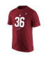 Men's Crimson Oklahoma Sooners Steve Owens Jersey T-shirt