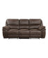 White Label Fleming 90" Double Reclining Sofa