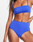 Фото #2 товара & Other Stories high waist bikini bottoms in blue