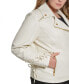 Фото #4 товара Women's Plus Size Faux-Leather Asymmetric Moto Coat