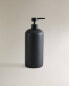 Black resin bathroom soap dispenser