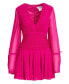 ფოტო #4 პროდუქტის Women's Ieena Pleated Bell Sleeve Chiffon Mini Dress