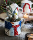Фото #16 товара Snowman and Santa Stackable Mugs, Set of 4