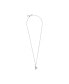 ფოტო #3 პროდუქტის Moments Sterling Silver Sparkling Cubic Zirconia Freehand Heart Pendant Necklace